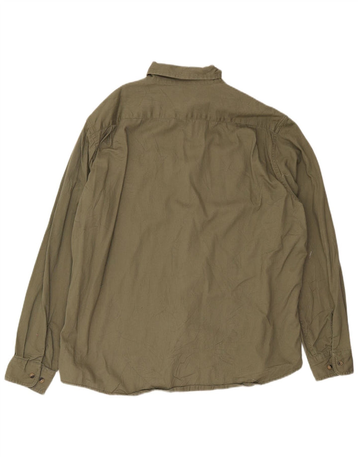 Wrangler Chemise Homme XL Kaki Coton