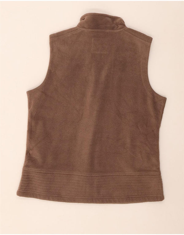 M&Co Dame Fleece Gilet UK 16 Stor Brun Polyester