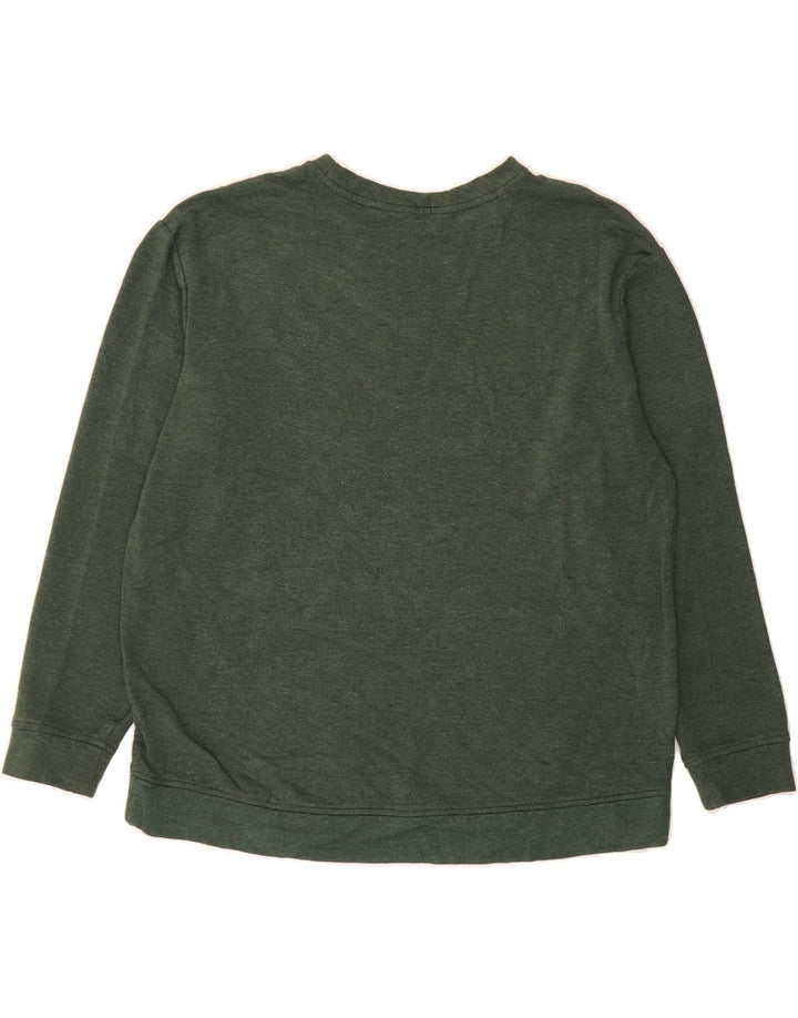 ORVIS Womens Sweatshirt Jumper UK 16 Large Green Modal Vintage Orvis and Second-Hand Orvis from Messina Hembry 