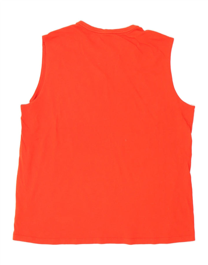 REEBOK Mens Graphic Vest Top 2XL Red Cotton Vintage Reebok and Second-Hand Reebok from Messina Hembry 
