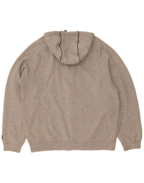 Umbro Herren-Kapuzenpullover mit Reißverschluss, XL, Grau, Colourblock-Baumwolle