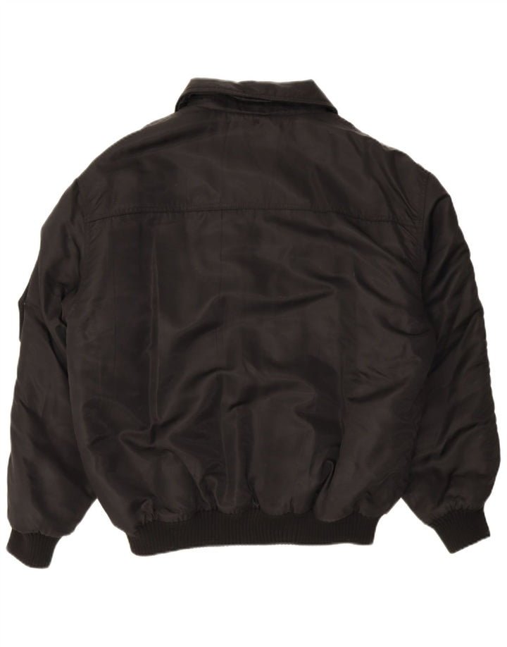 Polbot Herre Polstret Bomber Jacket UK 42 XL Sort Polyamid