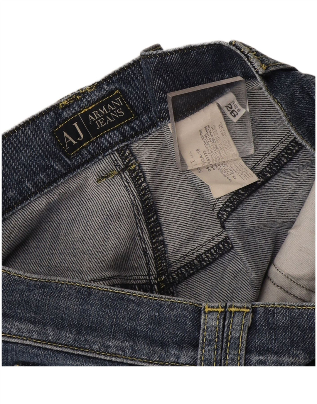 Armani Womens Slim Jeans W26 L29 Blue Cotton