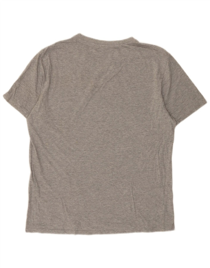 Hurley Mens Graphic T-Shirt Top Medium Grey Flecked