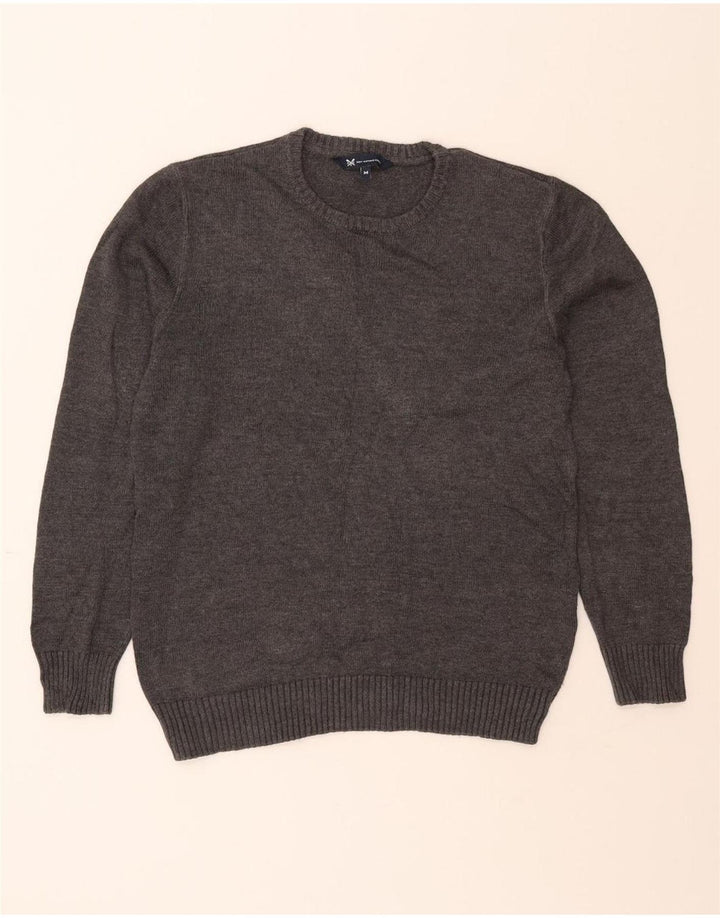 CREW CLOTHING Mens Crew Neck Jumper Sweater Medium Grey Cotton Vintage Crew Clothing and Second-Hand Crew Clothing from Messina Hembry 