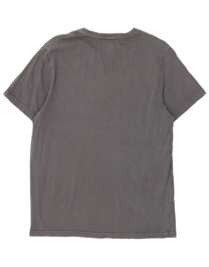 Animal Mens Graphic T-Shirt Top Medium Grey Cotton
