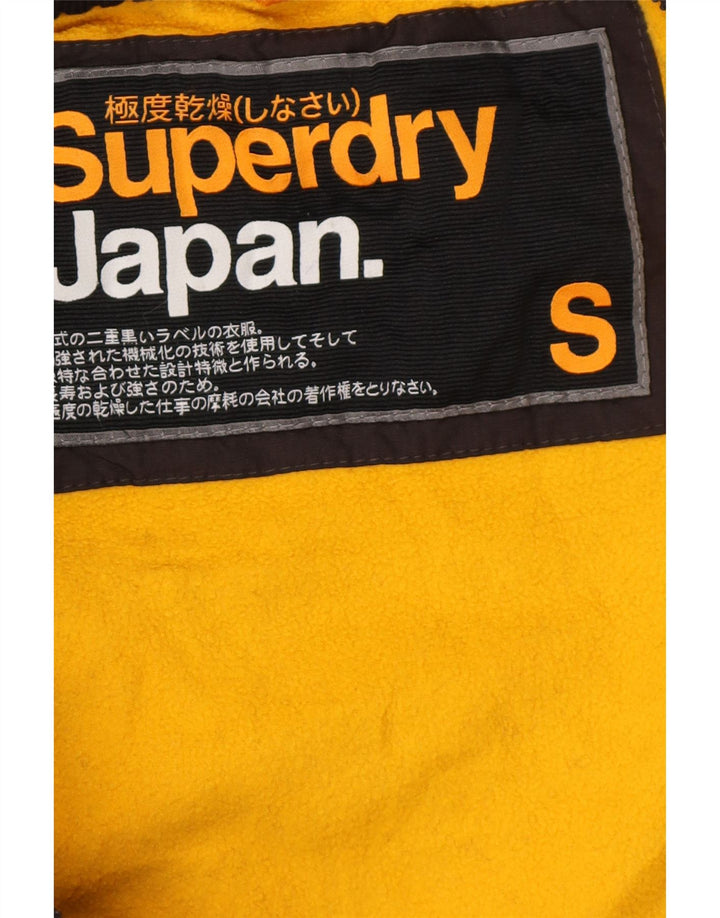 Superdry Windcheater Graphic Windbreaker Jacket UK 36 Small Black