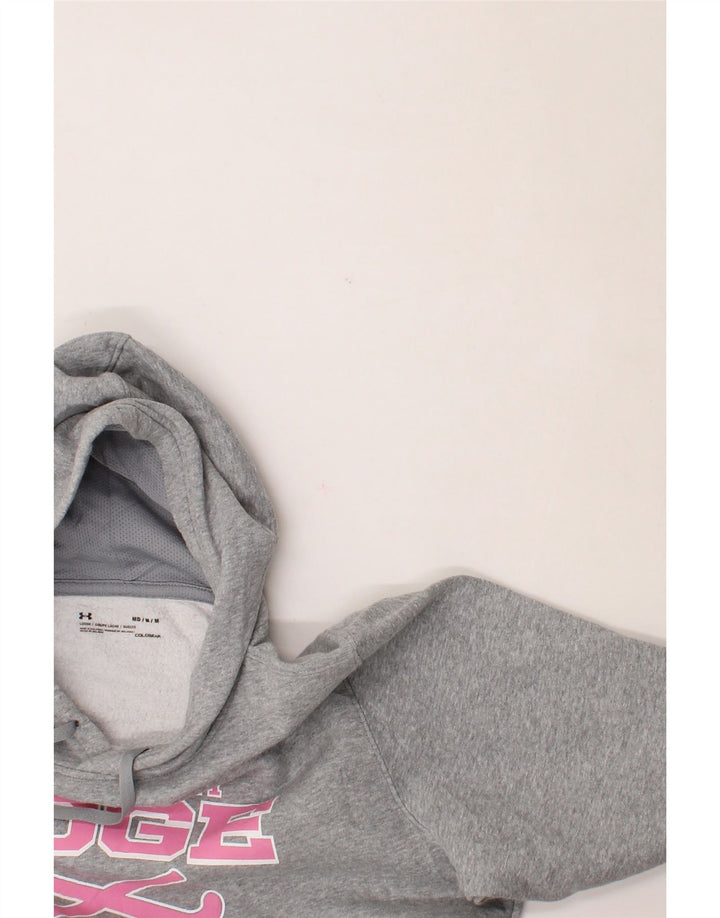 UNDER ARMOUR Womens Oversized Hoodie Jumper UK 14 Medium Grey Vintage Under Armour and Second-Hand Under Armour from Messina Hembry 