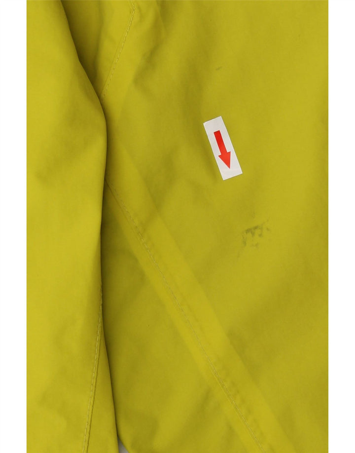 Jack Wolfskin Regnjakke med hætte til mænd UK 38 Medium Yellow