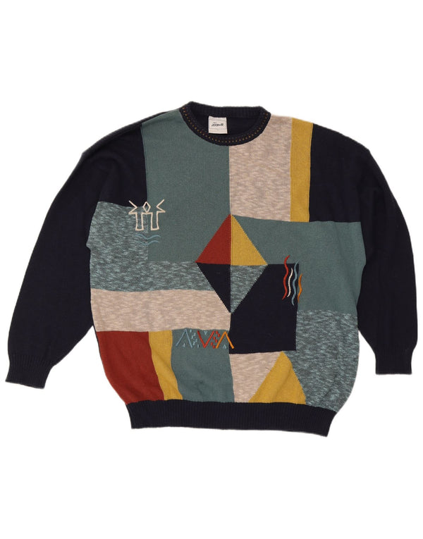 Signe Incognito Mens By C&A Crew Neck Jumper Sweater Large Navy Blue