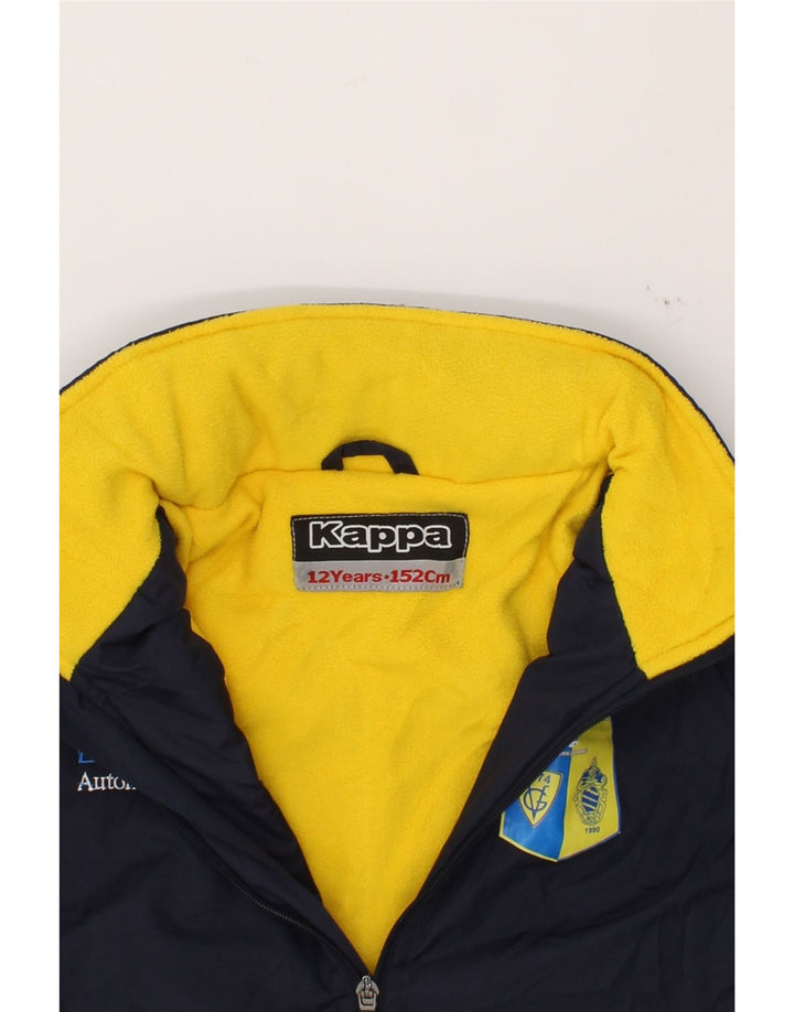 KAPPA Boys Graphic Tracksuit Top Jacket 11-12 Years Navy Blue Polyester Vintage Kappa and Second-Hand Kappa from Messina Hembry 