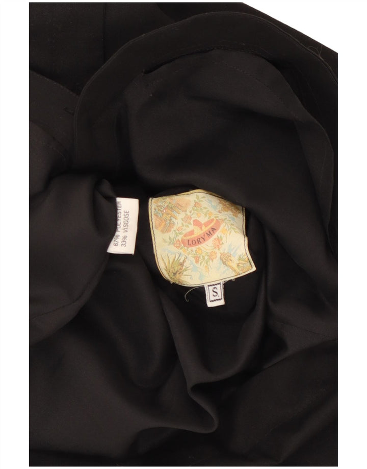 Vintage Womens Pencil Skirt Small W26  Black Polyester