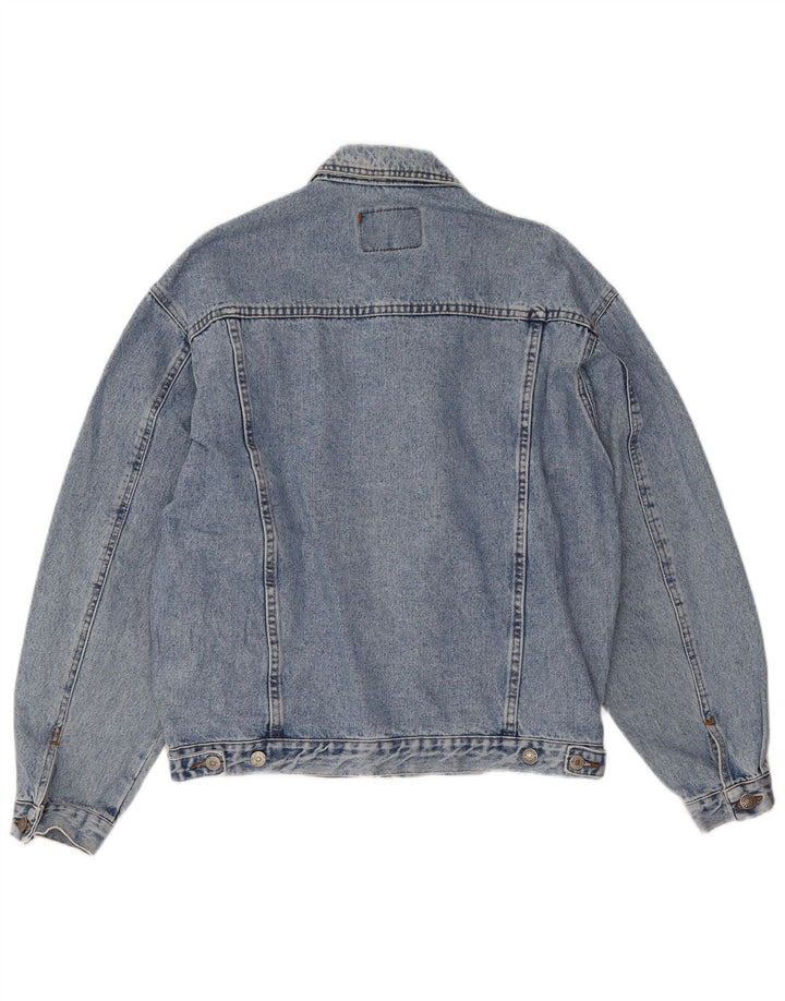 Casucci Mens Denim Jacket UK 40 Large Blue