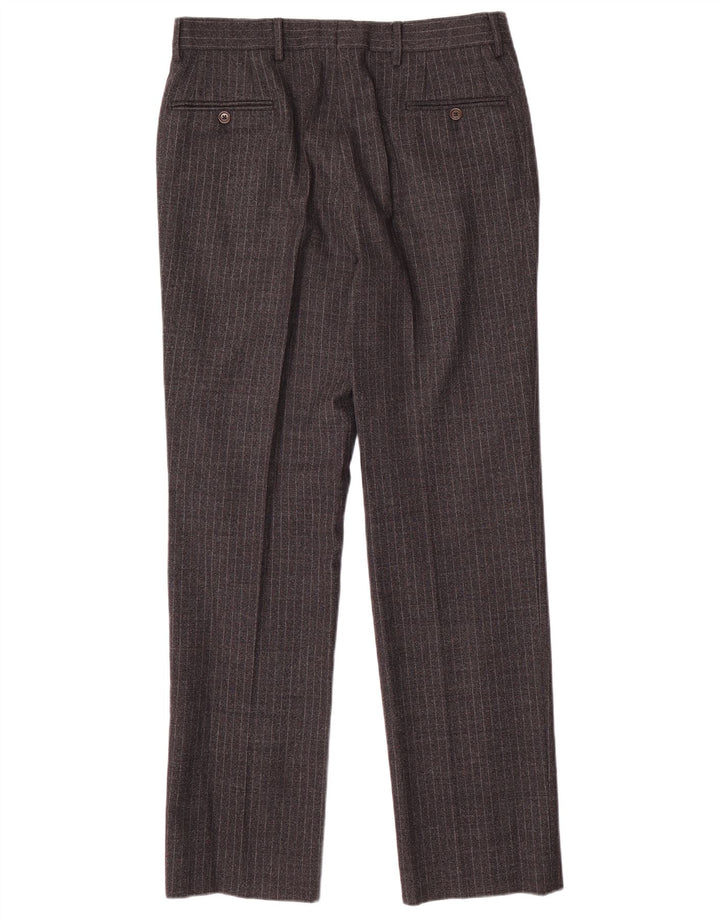 Gianfranco Ferre Mens 2 Piece Suit UK 38 Medium W34 L33 Grey Pinstripe