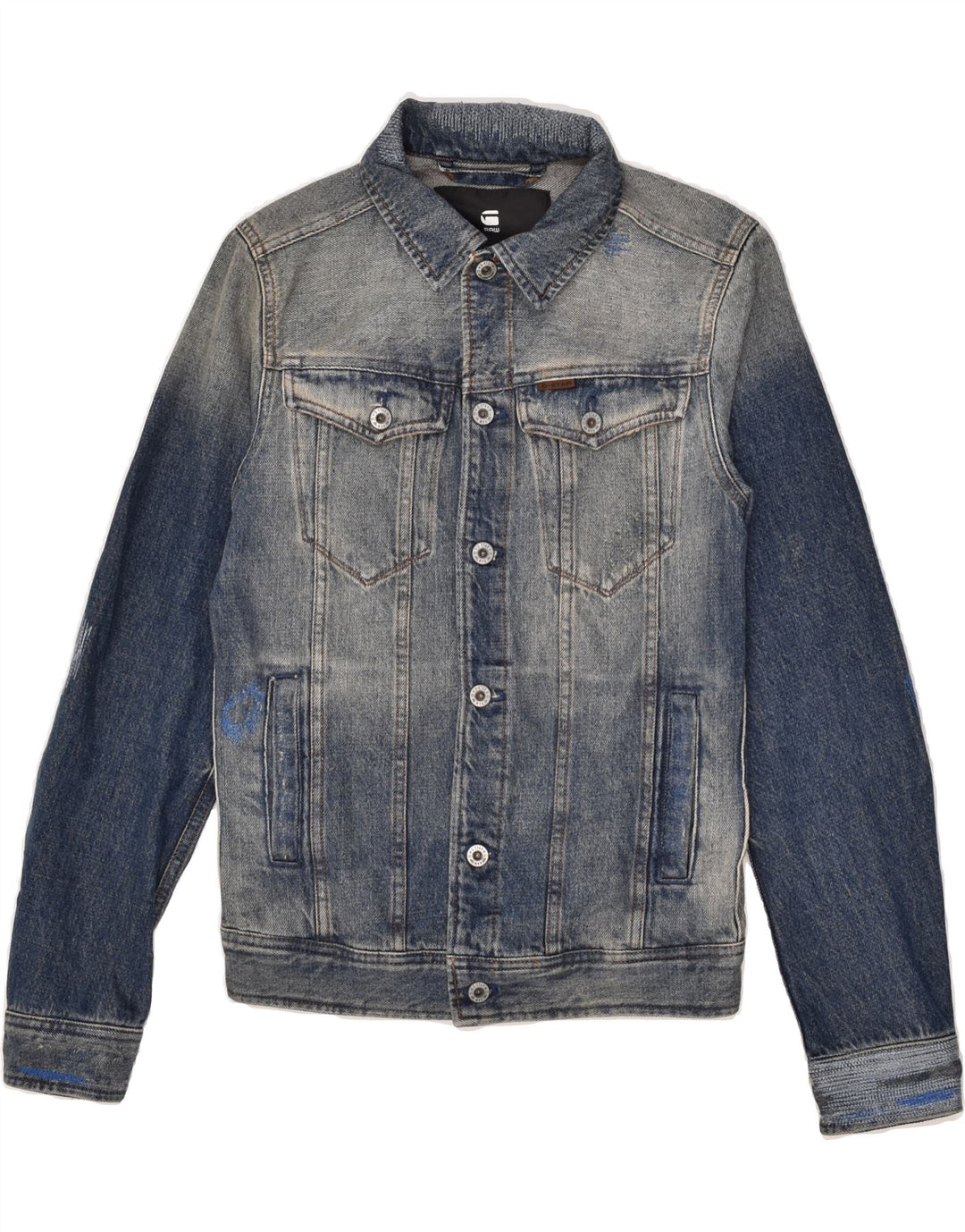 G-STAR Boys Denim Jacket 9-10 Years 2XS  Blue Cotton Vintage G-Star and Second-Hand G-Star from Messina Hembry 