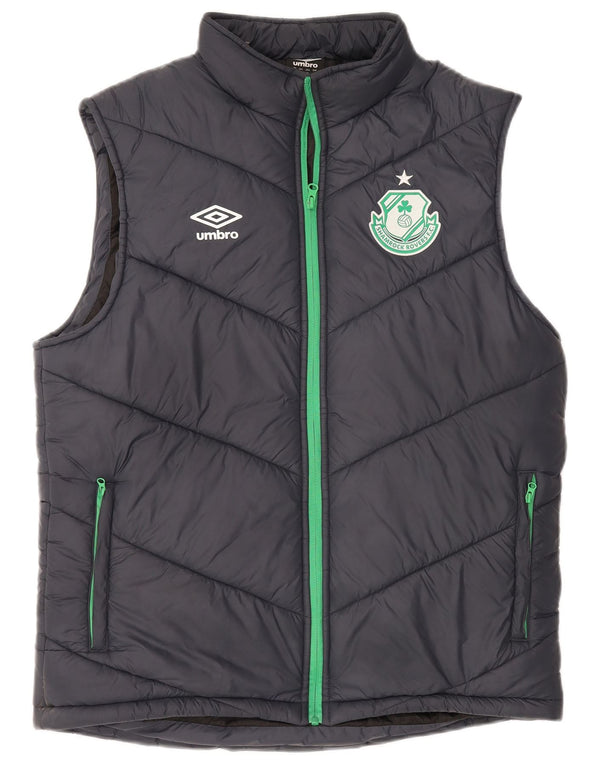 Umbro Mens Shamrock Rovers F.C. Graphic Padded Gilet UK 40 Large Navy Blue