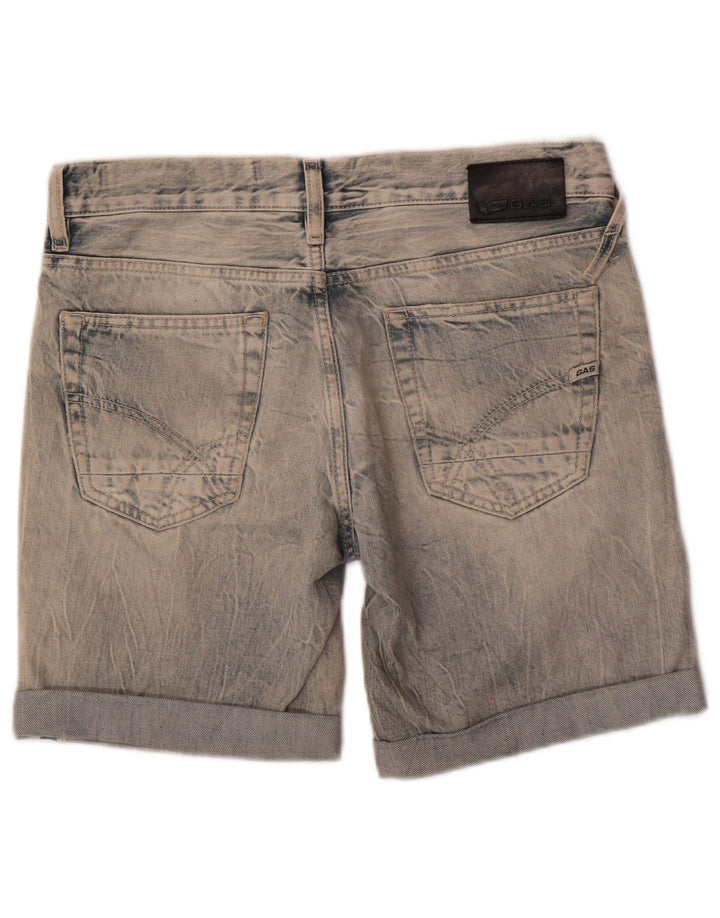 Gas Womens Denim Shorts W27 Small Blue Cotton