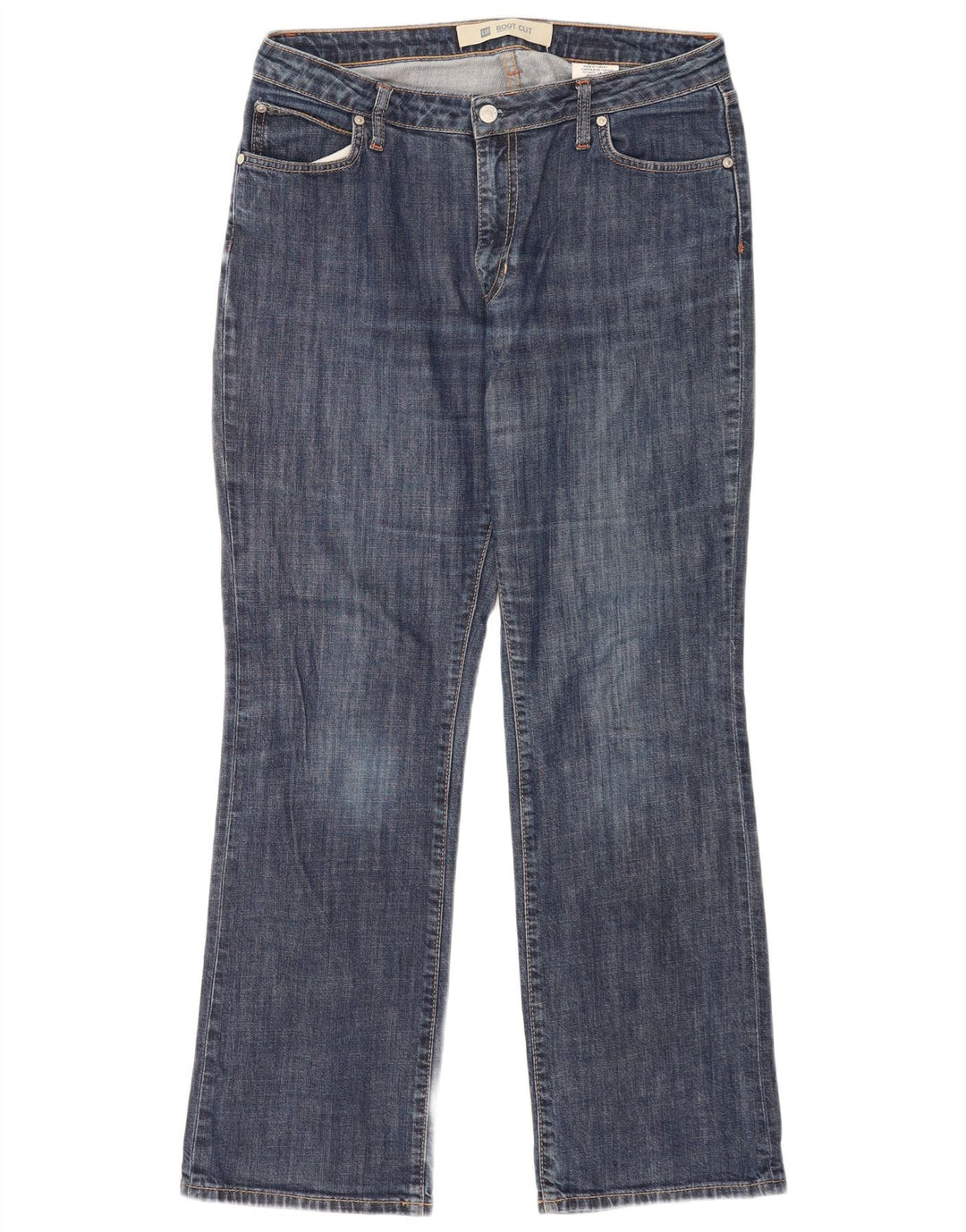 Jeansy damskie Gap Stretch Bootcut US 12, duże, W32 L29, niebieska bawełna