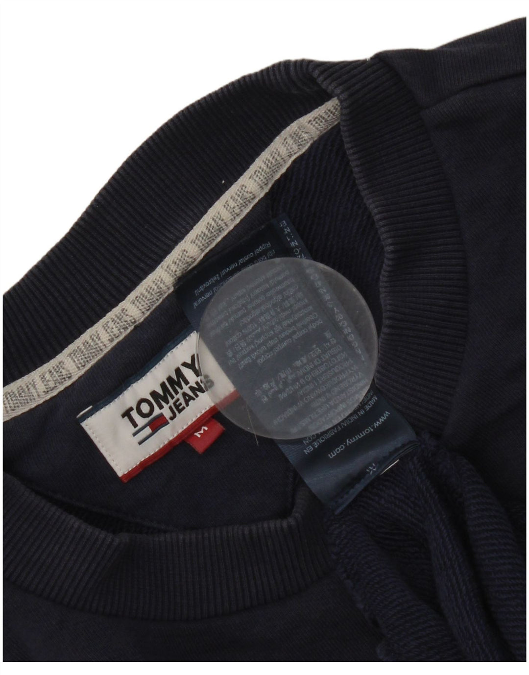 Tommy Hilfiger Mens Graphic Sweatshirt Jumper Medium Navy Blue Colourblock