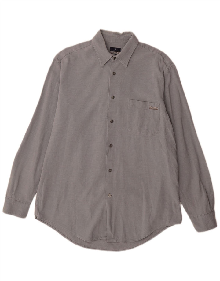 Trussardi Mens Shirt Large Grey Classic