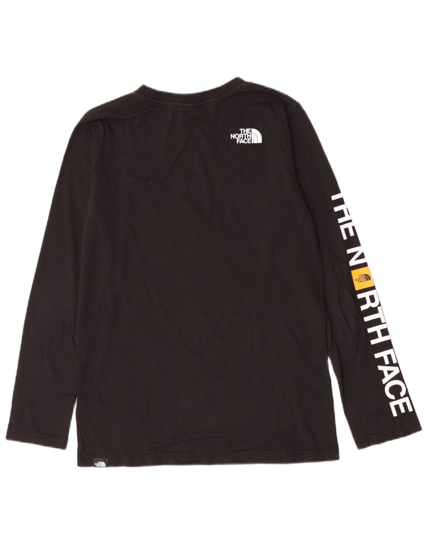 The North Face Boys Graphic Top mânecă lungă 14-15 ani XL bumbac negru