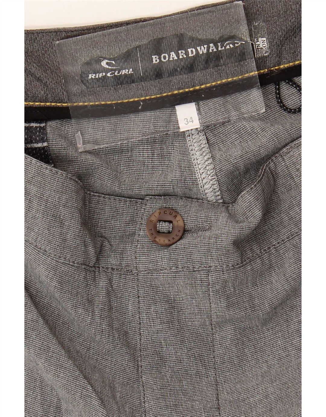 Rip Curl Mens Chino Shorts W34 Large Grey Flecked