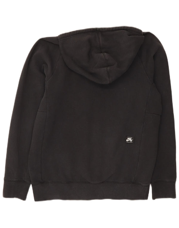 Nike Mens Graphic Hoodie Jumper Small Black Cotton