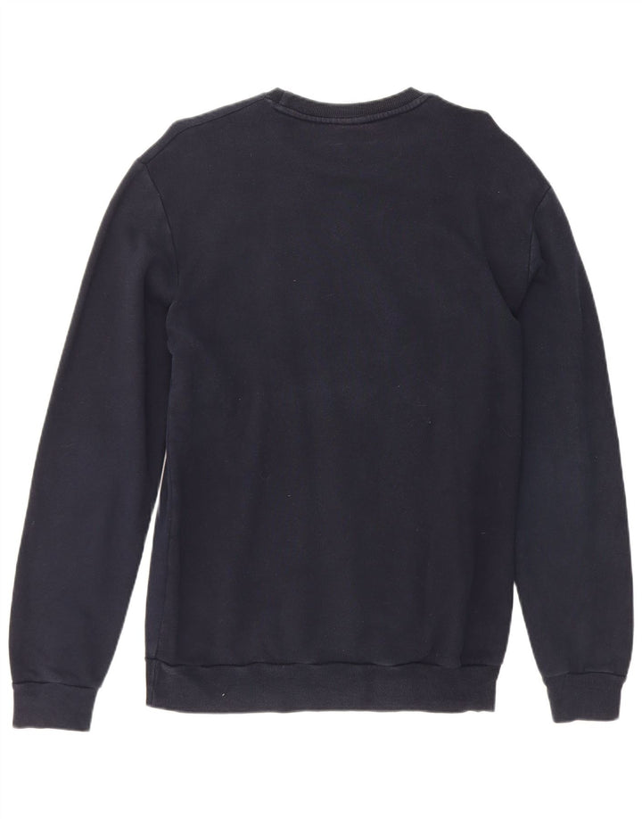 Zara Herre grafisk sweatshirt Jumper Medium Marineblå