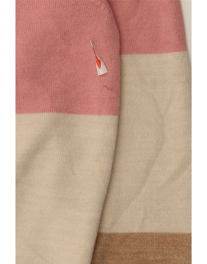 Marks & Spencer Womens Roll Neck Jumper Sweater UK 12 Medium Multicoloured