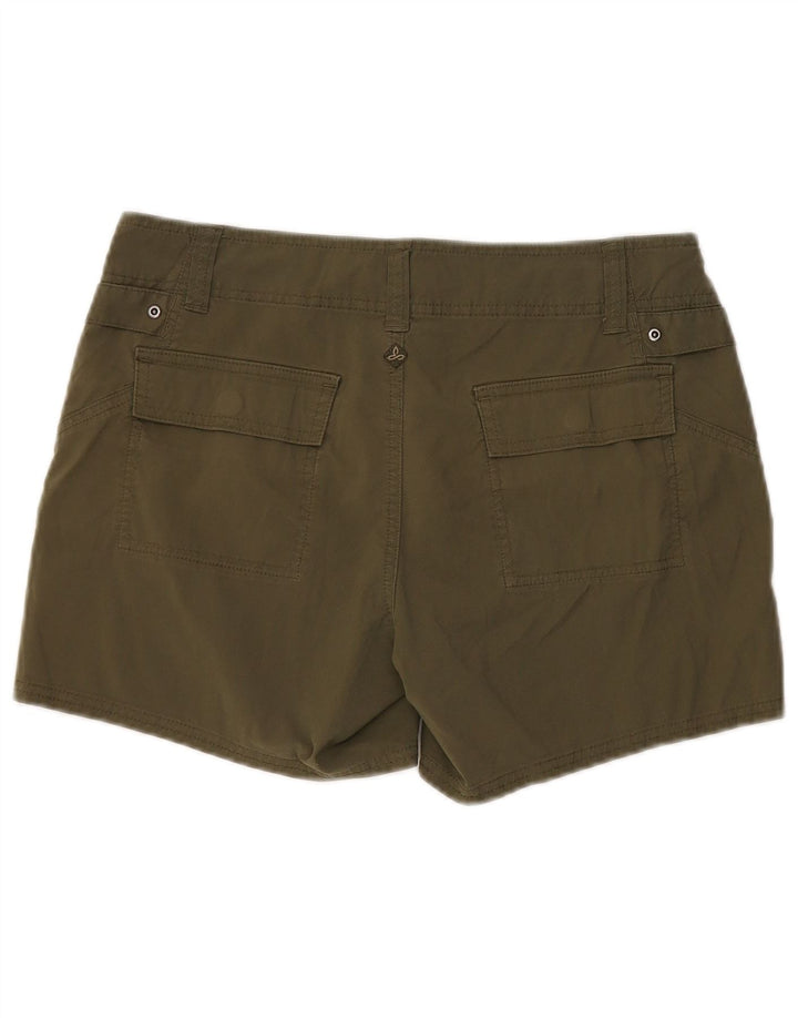Prana Womens Cargo Shorts US 8 Medium W32 Khaki Cotton