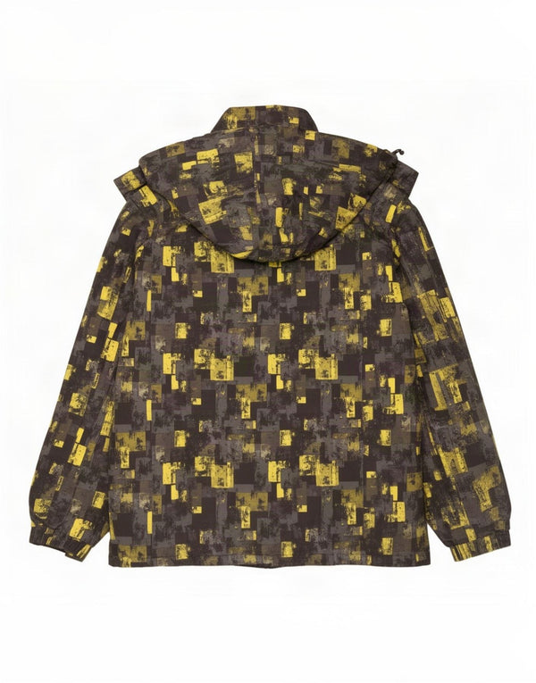 Chaqueta cortavientos para hombre Mountain Warehouse ES 38 Gris medio Geométrico