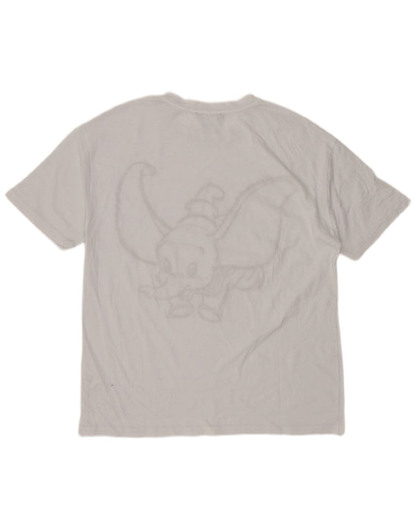 Zara Womens Dumbo Graphic T-Shirt Top UK 14 Medium White Animal Print