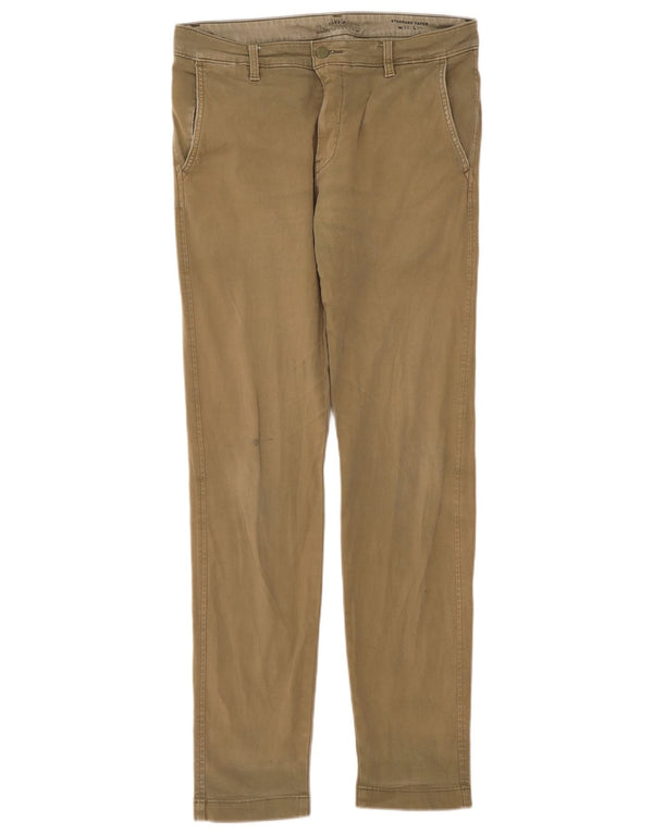 Levi's Mens Standard Tapered Fit Chino Trousers W32 L34 Khaki Cotton