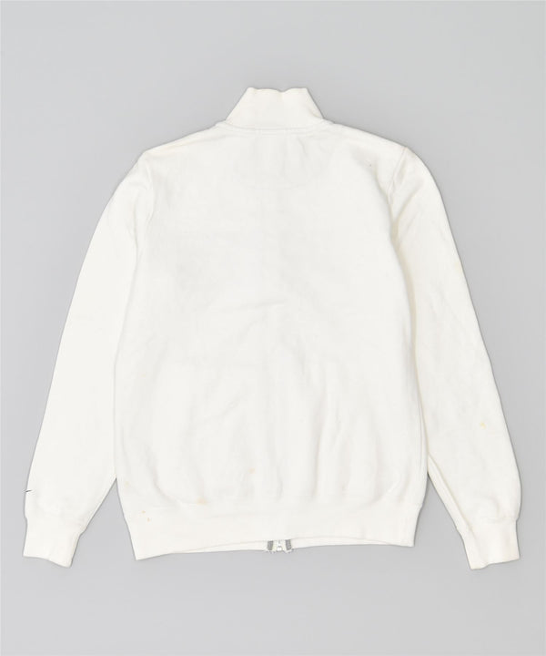 NIKE Veste de survêtement pour femme UK 12 Coton blanc moyen