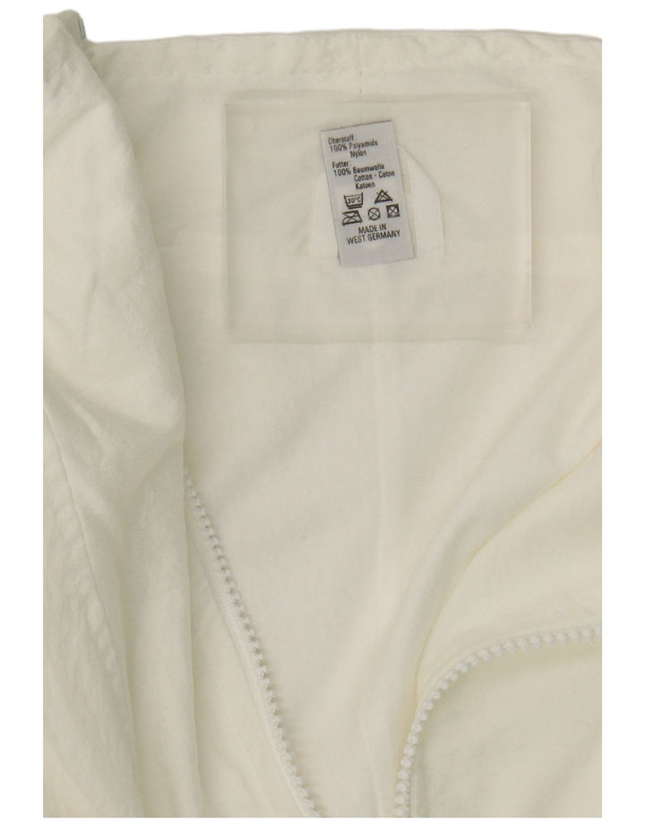Trigema Mens Tracksuit Top Jacket XL White Nylon