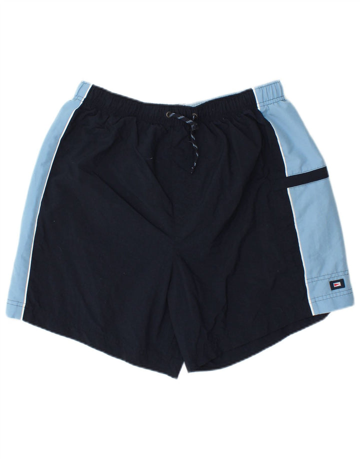 Marks & Spencer Mens Swimming Shorts Medium Navy Blue Colourblock