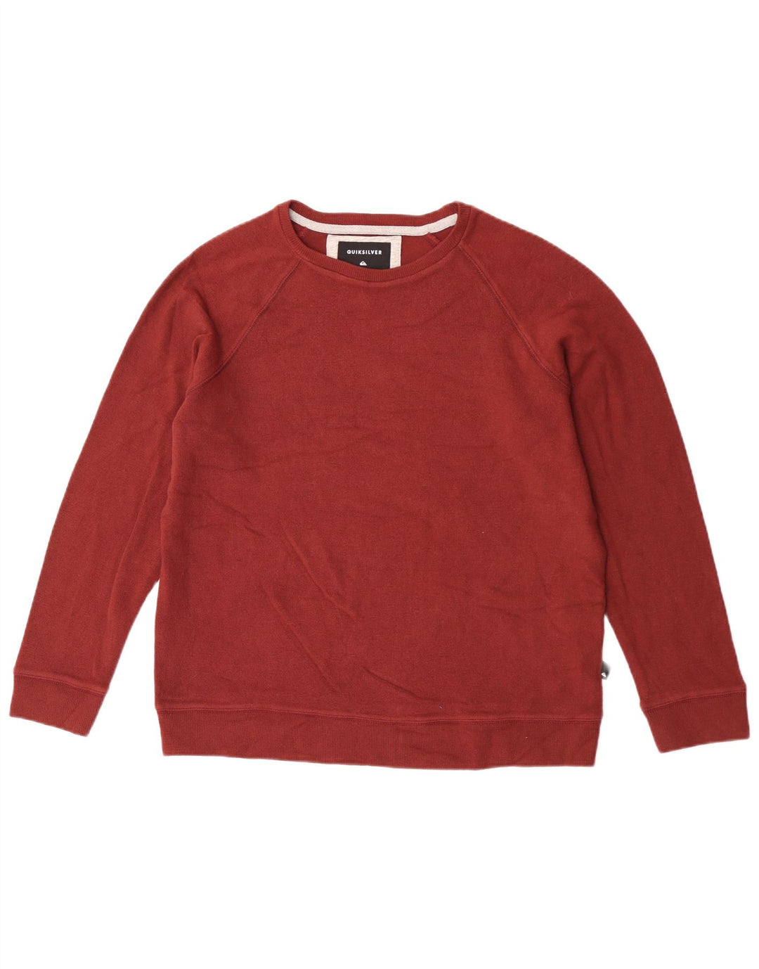 Quiksilver Mens Sweatshirt Jumper Large Maroon Cotton