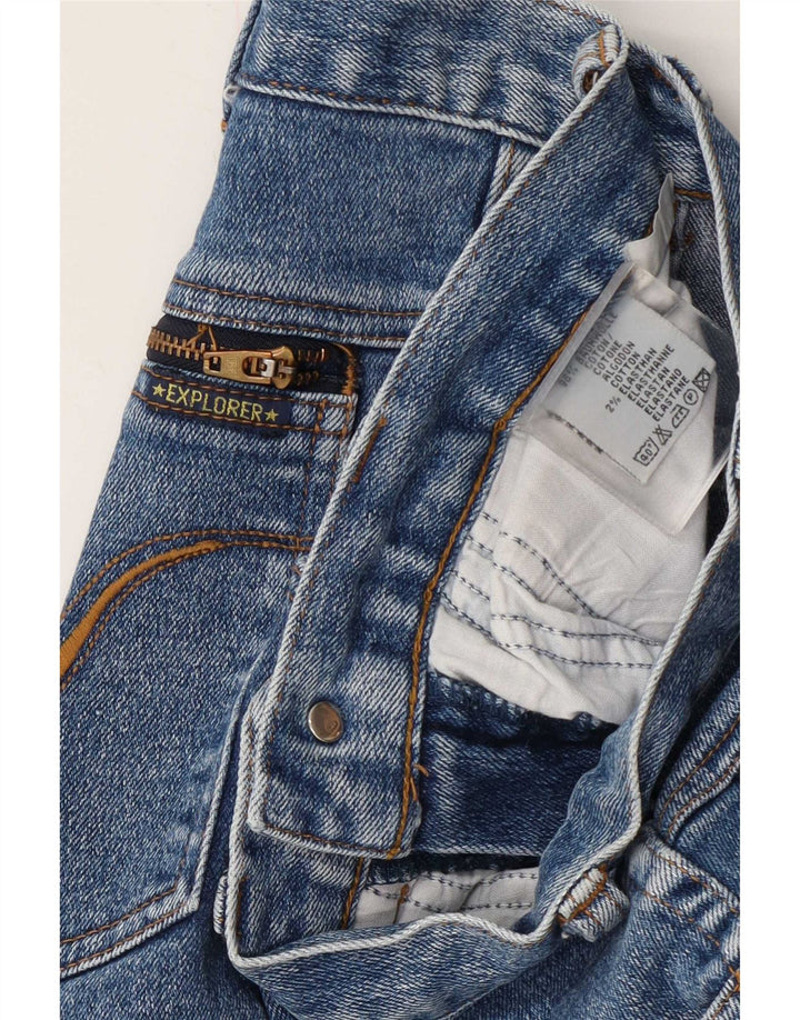 Jeans retos femininos Explorer W26 L30 algodão azul