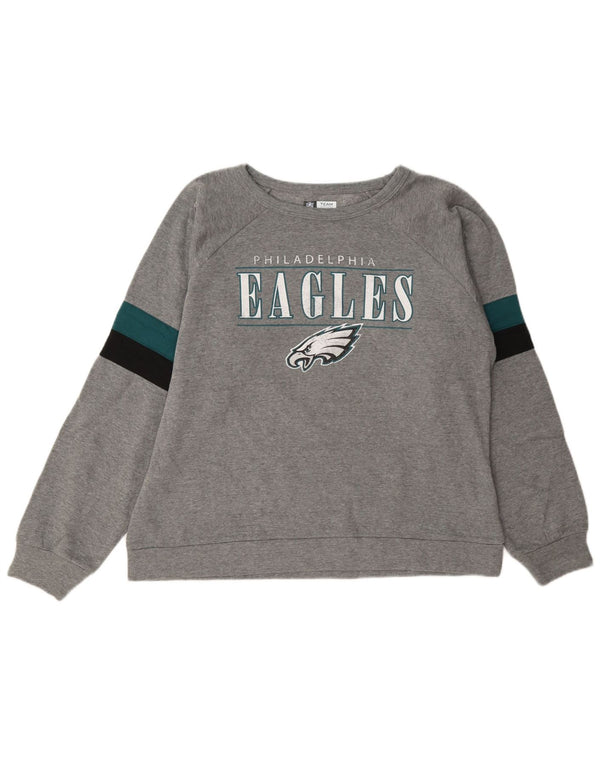 Damska bluza NFL Philadelphia Eagles UK 16, duża, szara