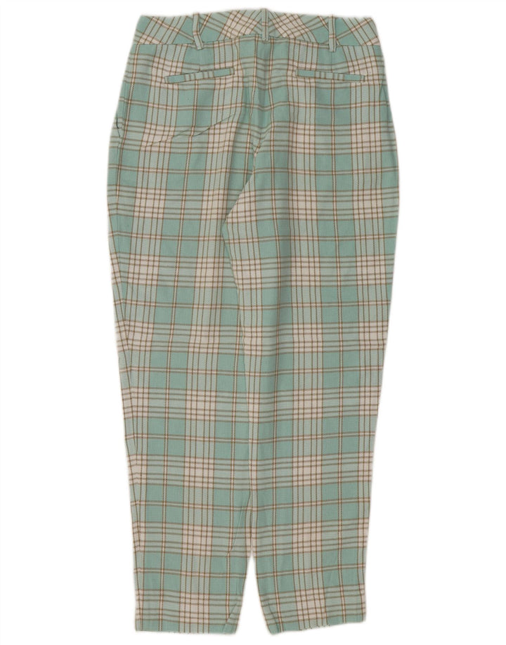PENDLETON Womens Pegged Chino Trousers US 4 Small W30 L28 Turquoise Check