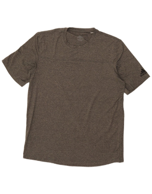 Adidas Herre Aeroready T-Shirt Top Stor Grå Polyester
