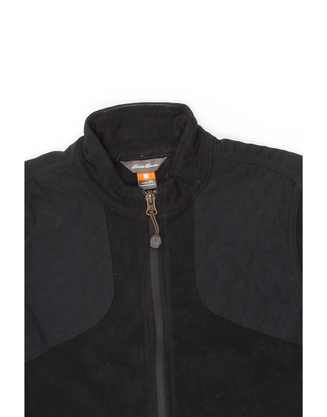 EDDIE BAUER Womens Fleece Jacket UK 6 XS Black Polyester Vintage Eddie Bauer and Second-Hand Eddie Bauer from Messina Hembry 