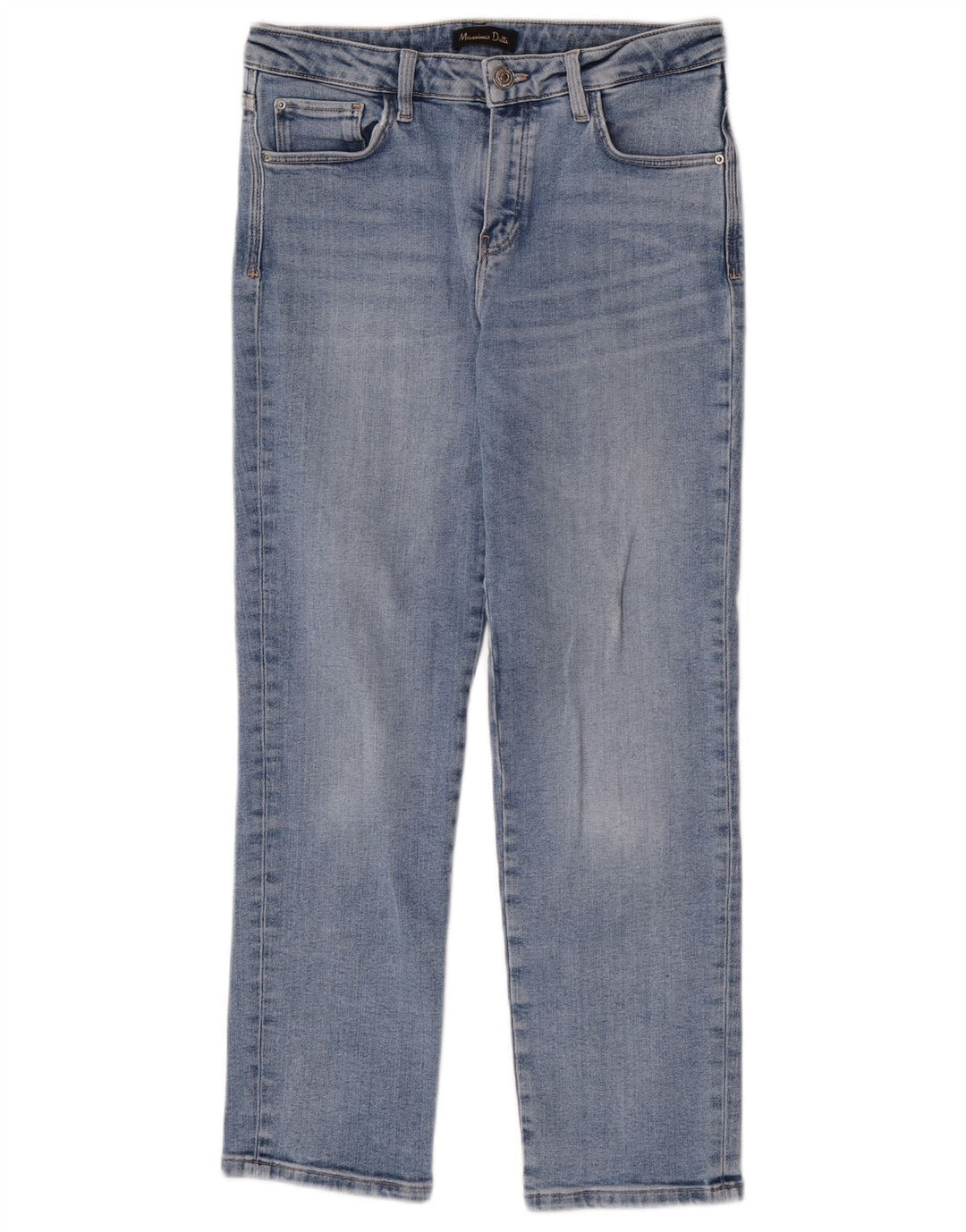 Massimo Dutti Womens Straight Jeans EU 38 Small W28 L27 Blue