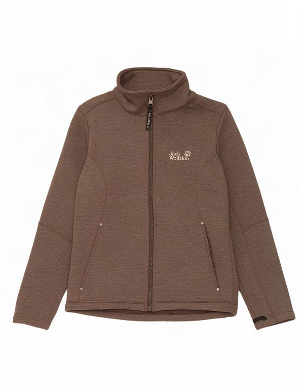 Jack Wolfskin Womens Liner Tracksuit Top Jacket UK 12/14 Medium Brown