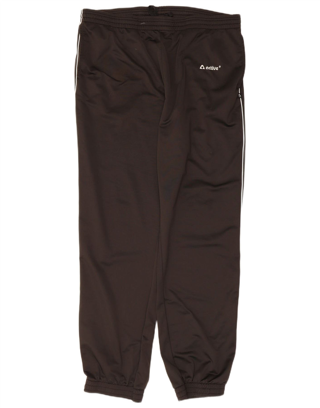 Active Mens Tracksuit Trousers Joggers 2XL  Black Polyester