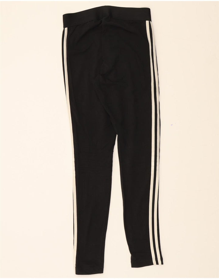 ADIDAS Womens Leggings UK 8/10 Small Black Polyester Vintage Adidas and Second-Hand Adidas from Messina Hembry 
