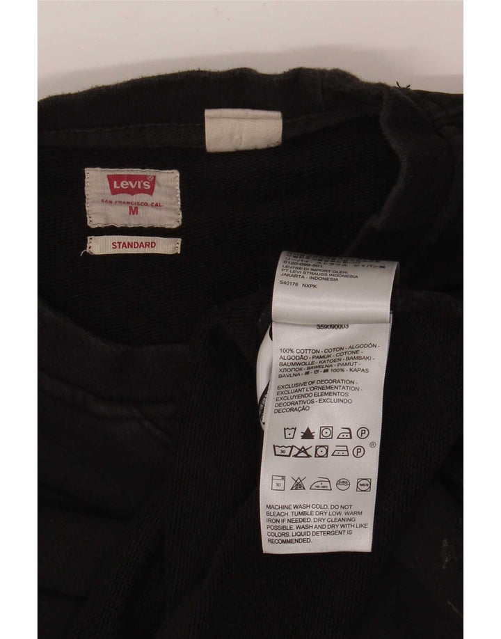 Levi's Donna Felpa Oversize Standard Maglione UK 14 Medio Nero