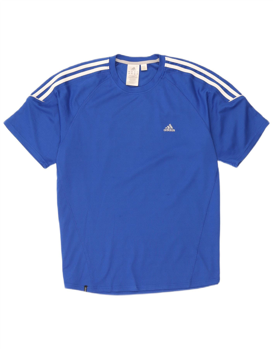 Adidas Mens T-Shirt Top Large Blue Polyester