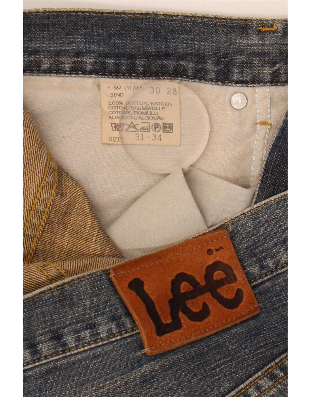 Lee Herre løse jeans W31 L28 blå bomuld