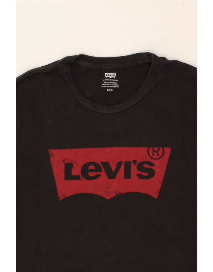 LEVI'S Mens Graphic T-Shirt Top Small Black Cotton | Vintage Levi's | Thrift | Second-Hand Levi's | Used Clothing | Messina Hembry 